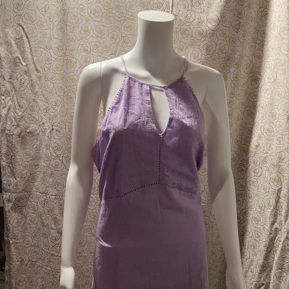 CANDIE'S XL NWT LILAC HALTER SWING DRESS